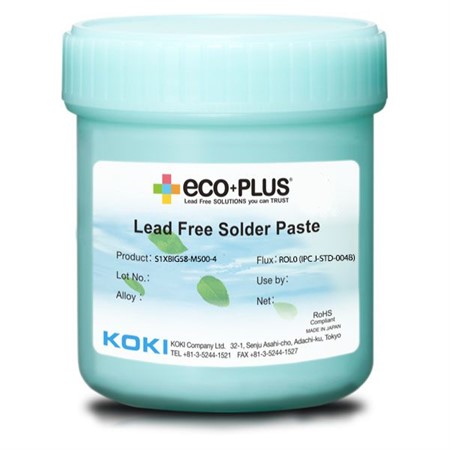 Solder paste S3X58-M500ECO+PLUS, 500gr unleaded, jar